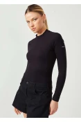 Blusa Feminina Básica Manga Longa Colcci Sport - Preto