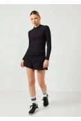 Blusa Feminina Básica Manga Longa Colcci Sport - Preto