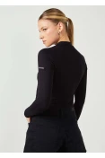 Blusa Feminina Básica Manga Longa Colcci Sport - Preto