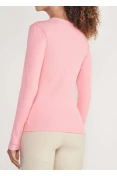 Blusa Feminina Canelada Manga Longa Colcci Sport - Rosa