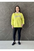 Blusão Feminino Alongado Amplo London Sommer - Amarelo neon