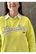 Blusão Feminino Alongado Amplo London Sommer - Amarelo neon