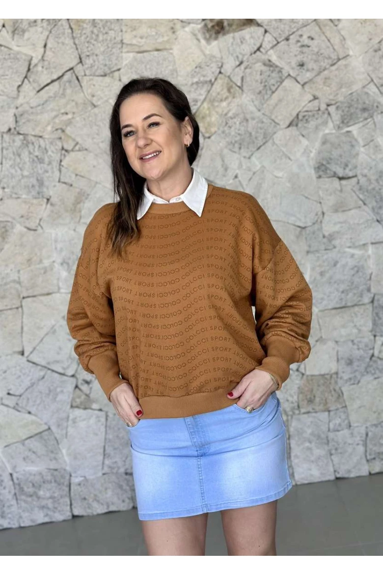 Blusão Feminino Colcci Sport Logomania - Marrom
