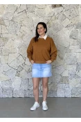 Blusão Feminino Colcci Sport Logomania - Marrom