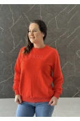 Blusão Feminino Logo Emborrachada Colcci - Vermelho