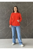 Blusão Feminino Logo Emborrachada Colcci - Vermelho