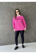 Blusão Feminino Moletom Colcci Logo Veludo - Pink