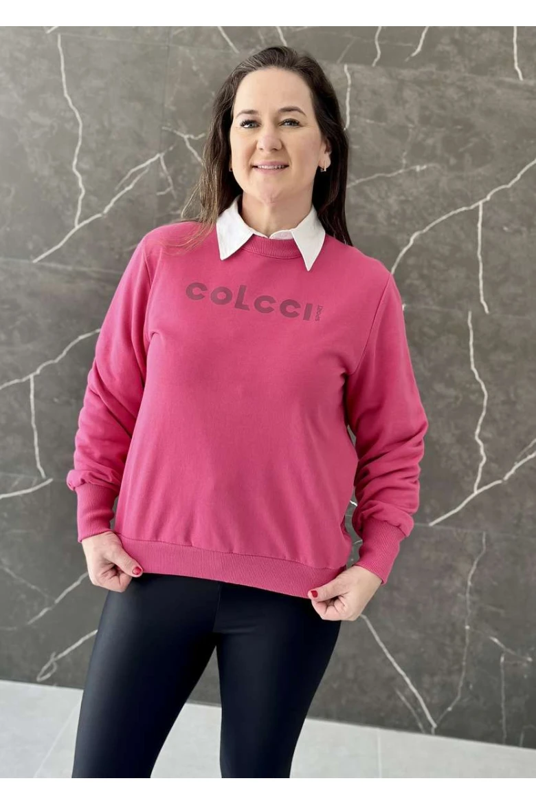Blusão Feminino Moletom Colcci Sport - Rosa