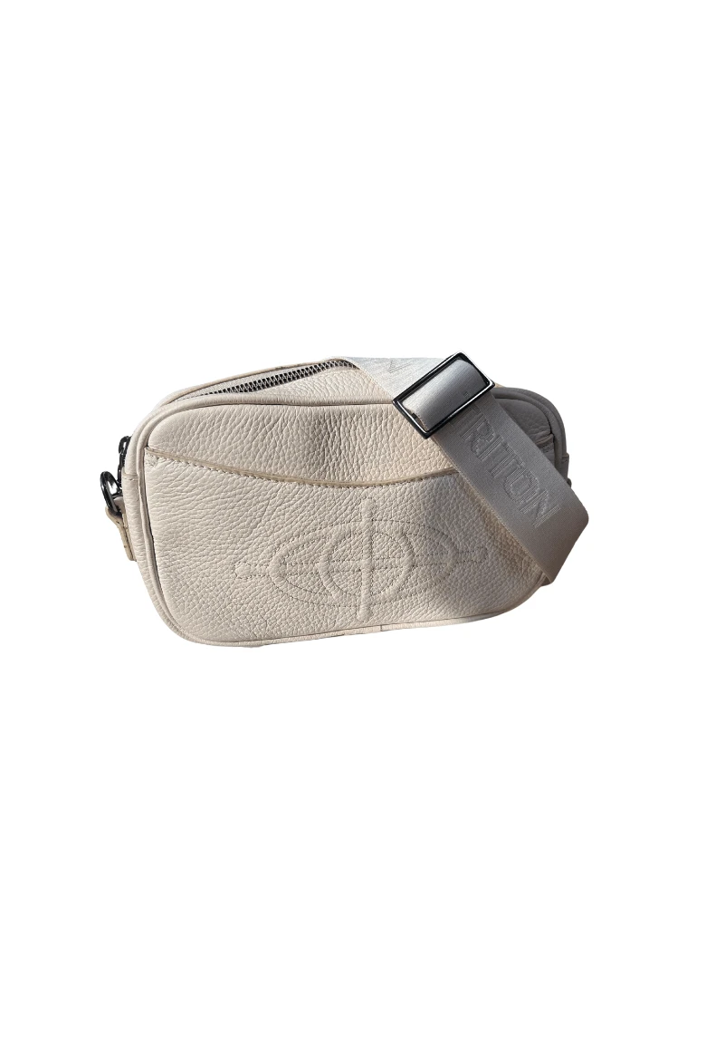 Bolsa Feminina Triton Crossbody Alça Logomania - Off white