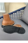 Bota Coturno Cano Curto Vizzano Napa Floather - Caramelo