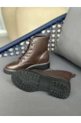 Bota Coturno Cano Curto Vizzano Napa Floather - Marrom