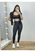 Calça Legging Feminina Colcci Sport Logomania - Preto