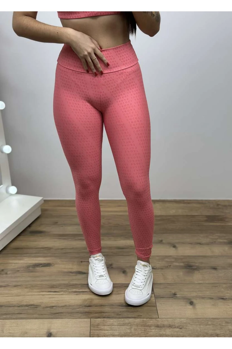 Calça Legging Feminina Colcci Sport Logomania - Rosa