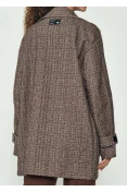 Casaco Feminino Tweed Xadrez Colcci - Marrom