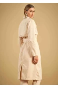 Casaco Trench Coat Sarja Sommer - Areia