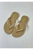 CHINELO FEMININO COLCCI COLOR METAL - Bege
