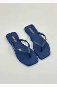 CHINELO FEMININO QUADRADO BASICO COLCCI - Azul escuro