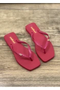 CHINELO FEMININO QUADRADO BASICO COLCCI - Vermelho