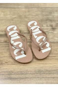 Chinelo feminino listra Colcci - Bege