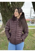 JAQUETA FEMIMNINA BLUE ROSE AD 100% POLIAMIDA - Marrom