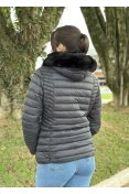 JAQUETA FEMIMNINA BLUE ROSE AD 100% POLIAMIDA - Preto