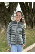 JAQUETA FEMININA BLUE ROSE POLIAMIDA METALIZADA - Verde