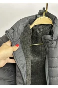 Jaqueta feminina Blue Rose Peluciada poliamida - Preto