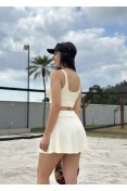 SAIA CANELADA LOOSE COLCCI SPORT - Off white