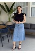 SAIA JEANS CLC MIDI MODELAGEM EVASE - Jeans medio