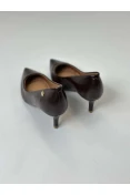 SCARPIN VIZZANO SALTO BAIXO DETALHE DOURADO - Marrom