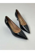 SCARPIN VIZZANO SALTO BAIXO DETALHE DOURADO - Preto