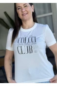 T-shirt Feminina Colcci Club - Off shell
