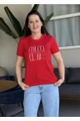 T-shirt Feminina Colcci Club - Vermelho