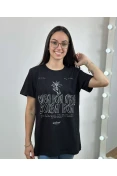 T-shirt Feminina Estampa Atração Colcci - Preto