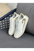 TENIS FEMININO COLCCI COOL LOGO C DOURADO - Branco/dourado
