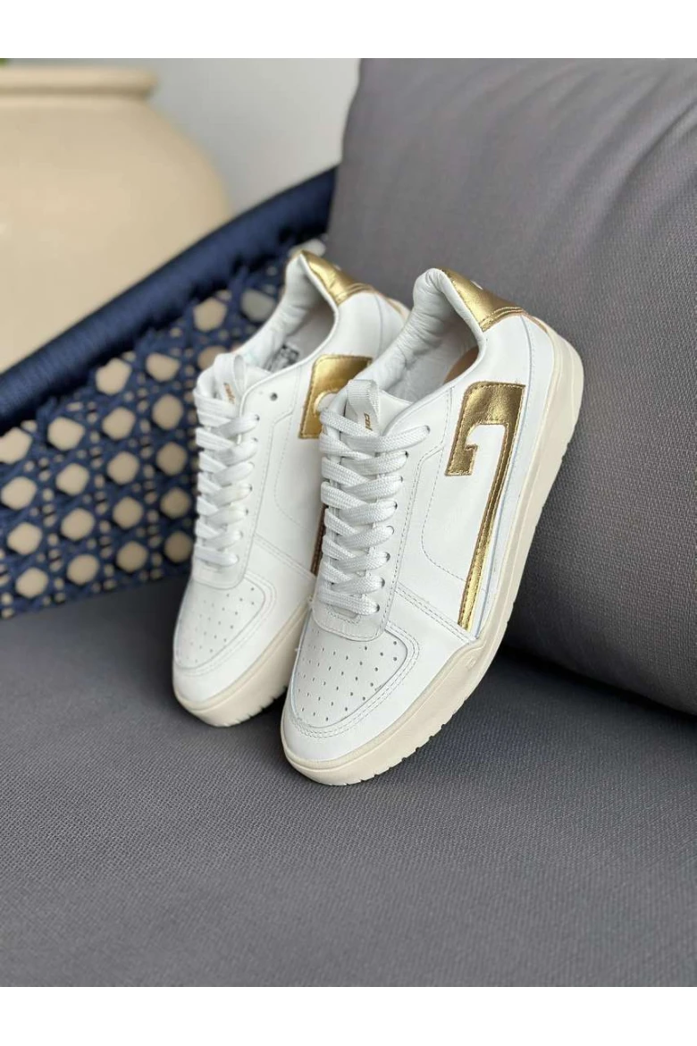 TENIS FEMININO COLCCI COOL LOGO C DOURADO - Branco/dourado