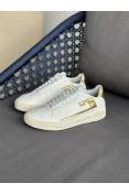 TENIS FEMININO COLCCI COOL LOGO C DOURADO - Branco/dourado