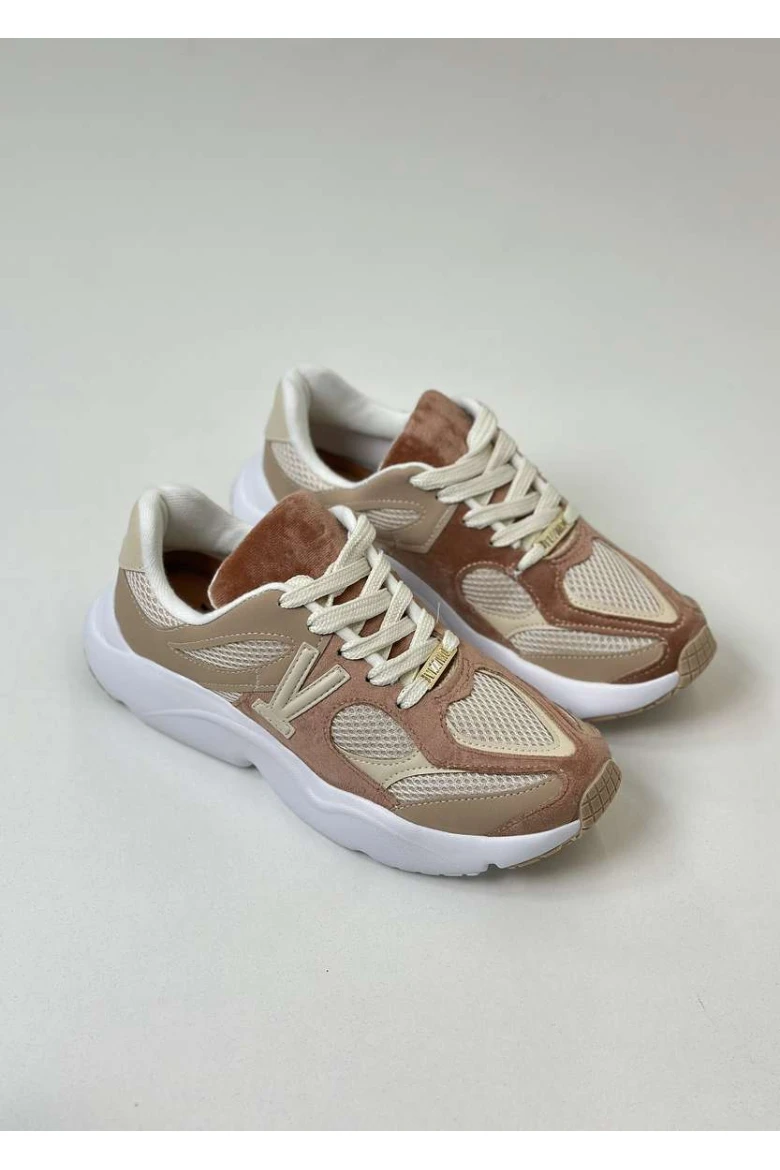 TENIS FEMININO VIZZANO NYLON FREE SP SUEDE - Off/bege