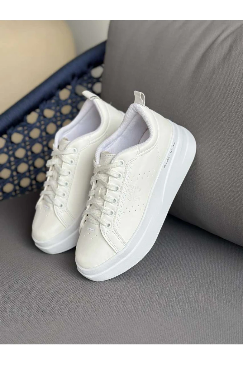 Tênis Feminino Space Towm Coca-Cola Shoes - Branco