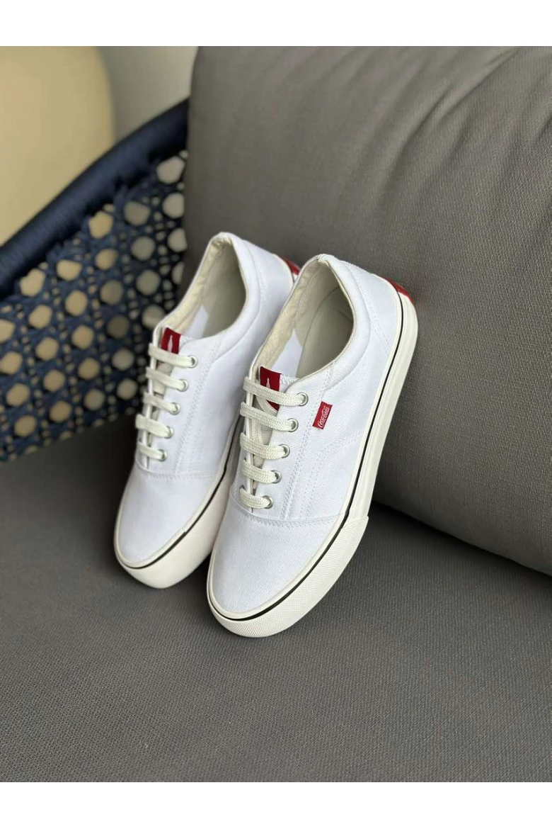 Tênis Feminino Surplay Canvas Coca Cola - Branco