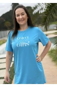 vestido camisetão girls Colcci - Azul claro